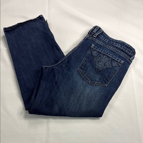 Canyon River Blues Blue Capris Comfortable Fit - Picture 1 of 8